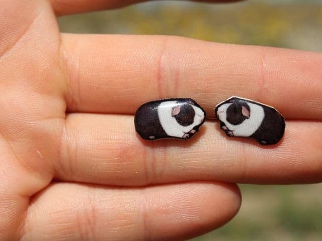 ESTY Guinea Pig stud Earrings gift for guinea pigs lovers